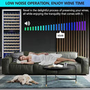 Dual Zone Wine Fridge Freestanding 175 Bottle, 24 Inch Large Capacity Built-in Wine Cooler Refrigerator with Upgraded Compressor Cooling and Intelligent Temperature Memory by CozyNest Decor