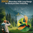 20x32 Compact Binoculars for Bird Watching - OPAITA High Powered Small Binoculars for Adults Kids with Low Light Vision for Hunting Cruise Trip Travel Concert Hiking Green by TinyTreasures Baby Boutique