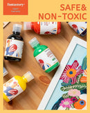 Fantastory Tempera Paint for Kids 8 Colors (8.4 oz Each) Washable, Non-Toxic for Poster and Sponge Painting, Finger and Hand Paint Bottles Gifts by TinyTreasures Baby Boutique