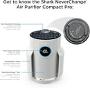 Shark NeverChange Air Purifier Compact Pro, Long-Lasting HEPA-Exceeding Filtration, For Pet Dander, Dust, Smoke, Allergens, Up to 250 sq. ft., Odor Neutralizer, Bedroom, Nursery, Dorm, HP072 (2025) by CozyNest Decor