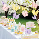 SUNBEAUTY Butterfly Party Decorations Hanging Butterfly Decorations 6Pcs Crepe Paper Garden 3D Butterflies Decor Pastel Paper Butterflies Decoration for Wedding Baby Shower Birthday Party Room Decor by CozyNest Decor