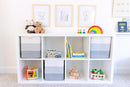 NaturalCozy 13x15x13 Kallax Storage Cubes Bins, 3 Pack | Cotton Rope Cube Storage Bin Woven Baskets for Organizing | Kallax Insert Storage Baskets for Shelves Organizer, Kids Toy, Closet Baby Nursery by TinyTreasures Baby Boutique