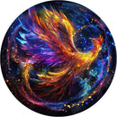 Wooden Puzzles for Adults, Phoenix Puzzle Color Challenge Jigsaw Puzzles 300 Piece, (Royal,16.7in) Thickened Unique Shapes Family Reunion Puzzle, Best Gift for Adults and Kids, Family Game by TinyTreasures Baby Boutique