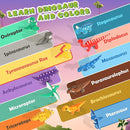 Air Dry Clay Kit - Dinosaur Theme, Modeling Clay for Kids, DIY Model Magic with Sculpting Tools and Tutorials, 12 Boxes Molding Clays, Ultra Light, Soft & Non-Toxic, Arts and Crafts Gift for Kids by TinyTreasures Baby Boutique