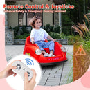 12V Bumper Car for Toddlers, Electric Toy Ride on Battery Car with Kids W/Parent Remote Control, 2-Speed, 360 Degree Spin, Music & LED Lights for Kids, Red by TinyTreasures Baby Boutique