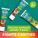 Tom's of Maine Anticavity Kids Natural Toothpaste Variety Pack, Strawberry, Orange Mango, Watermelon Flavors, Kids Toothpaste with Fluoride, Safe for Ages 2 and Up, 5.1 oz (Pack of 3) by CozyNest Decor