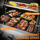 3-Burner Propane Gas Grill with Side Burner, 40,500 BTU Stainless Steel BBQ - Easy Assembly & Grease Management for Patio, Backyard, Camping (3+1Burner) by GreenHaven Gardens