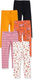 Amazon Essentials Girls and Toddlers' Leggings, Multipacks by TinyTreasures Baby Boutique