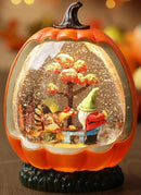 Fall Snow Globe Pumpkin Fall Decorations for Home Gnome Turkey Swirling Glitter Timer Thanksgiving Gift Autumn Harvest Fall Decor by CozyNest Decor