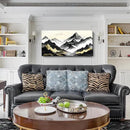 amatop Large Abstract Mountain Wall Art for Living Room Office Bedroom Modern Landscape Canvas Art Print Inspirational Artwork Horizontal Black Gold and White Nature Picture Wall Decor 48x24 Inch by CozyNest Decor