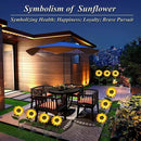 TYNLED Sunflower Solar Garden Lights, 4 Pack Outdoor Solar Powered Garden Stake Lights Waterproof Decoration Flower Landscape Lights for Garden Patio Pathway Backyard by GreenHaven Gardens