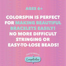 Loopdedoo Colorspin Electric Friendship Bracelet Maker Kit - Make Bracelets in Minutes for Birthdays and Friendship Gifts - Make 15 Bracelets, Design, Markers Included, Ages 6+ by TinyTreasures Baby Boutique
