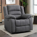 EBELLO Classic Power Recliner Chair, Oversized Electric Reclining Chair with Overstuffed Cushion and Back, Soft Fabric Adults Single Recliner Sofa for Living Room, Grey by CozyNest Decor