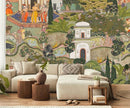 Indian Lush Jaipur Garden Wallpaper Mural Vibrant Green Wallpaper for Bedroom Living Room TV Sofa Background Large Art Wall Mural(Not Self-Adhesive) by TinyTreasures Baby Boutique