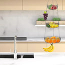 Simple Houseware 3-Tier Fruit Hanging Basket, Bronze by CozyNest Decor