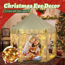 Monobeach Princess Tent Girls Celadon Large Playhouse Kids Castle Play Tent with Star Lights Gift Toy for Children Indoor and Outdoor Games, 55'' x 53'' (DxH) by TinyTreasures Baby Boutique