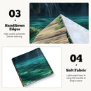 BSFHH Nature Tapestry Forest Tree Sea Cave Wall Hanging, Stream Through Rainforest Landscape Wall Art Tapestry for Bedroom Living room (Waterfall, 90"×70", Unframed) by CozyNest Decor