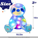Cuteoy Light-up Plush Blue Sloth LED Stuffed Animal Birthday Christmas Plushies Toy Gifts for Kids Toddler Girls, 10.5" by TinyTreasures Baby Boutique