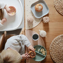 mushie Square Dinnerware Plates for Kids | Made in Denmark, Set of 2 (Sage) by TinyTreasures Baby Boutique