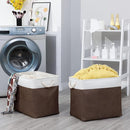 Bidtakay Baskets for Organizing Set of 2 Extra Large Fabric Storage Bins 17x12x15 in Collapsible Laundry Baskets Blanket Basket with Soft Handles Rustic Decorative Stair Basket Dog Toy Bins by TinyTreasures Baby Boutique