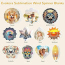 Sublimation Wind Spinner Blanks, 8 Pack 10 Inch 3D Aluminum Metal Hanging Wind Spinner Bulk Sublimation Blanks for Garden Yard Outdoor, Window Porch Decoration for Heat Press Transfer DIY Gift by GreenHaven Gardens
