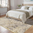 Living Room Rugs 6x9 Beige Washable Area Rug, Abstract Modern Bedroom Rugs Non Slip Stain Resistant Neutral Large Carpet for Nursery, Dining, Kids Playroom, Dining Room, Office by TinyTreasures Baby Boutique