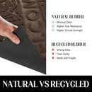Yimobra Welcome Mat Outdoor, 29.5x17 Waterproof Front Door Mat Outside Entrance, All-Weather Non Slip Front Doormat, Low-Profile Entryway Mats Indoor, Porch and Patio, Coffee by CozyNest Decor