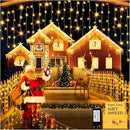 1600 LED 164FT Outdoor Christmas Lights Plug in 8 Modes with Timer Dimmable Christmas Decorations Waterproof Indoor Curtain String Lights for Roof Porch Garden Holiday Wedding Party Decor Warm White by GreenHaven Gardens