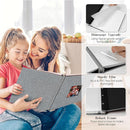 Spbapr Large Photo Album Self Adhesive 4x6 5x7 8x10 10x12 Pictures Magnetic Scrapbook 40 Blank Pages Linen Cover DIY Album with A Metal Pen, 13.2" X 12.8" by TinyTreasures Baby Boutique
