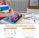 Magic LED Drawing Board for Kids, Toys for Boys Ages 5-7, Light Up Tracing Pad with 9 Double-Sided Cards, 6 Washable Pens, Glow Up Toys for Kids 4-6 Year Old Christmas Birthday Gifts by TinyTreasures Baby Boutique