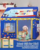 Kids Play Tent, Toddler Tent for Kid Indoor & Outdoor, 48.5"x39.4"x48.5" Playhouse Tents with Complete Toys Set, Kids Tent 3 Window, Lights and 5 Balloons by TinyTreasures Baby Boutique