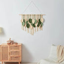 Macrame Wall Hanging Boho Wall Tapestry Handmade Woven Leaf Wall Decor Crochet Wall Art for Home Office Apartment(39.4" W x 31.5" L) by CozyNest Decor