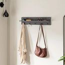 Modern Wall-Mounted Coat Rack with Shelf and Hooks - Wooden Entryway Organizer (Grey) by CozyNest Decor