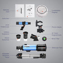 AOMEKIE 40070 Telescopes for Astronomy Beginners and Adults 70mm Astronomical Telescopes with Adjustable Tripod K6/25 Eyepieces Phone Adapter by TinyTreasures Baby Boutique