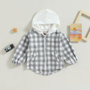 Douhoow Toddler Baby Plaid Jacket Baby Boy GIrl Flannel Hoodies Zip Up Hooded Fall Winter Outerwear Coat by TinyTreasures Baby Boutique