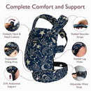 Momcozy Baby Carrier - Ergonomic, Cozy and Lightweight Carrier for 3-24 Months, Effortless to Put On, Ideal for Hands-Free Parenting, Enhanced Lumbar Support, Starry Night by TinyTreasures Baby Boutique