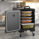 81 Quart Capacity End-loading Insulated Food Pan Carrier with Wheels by LJGDeals