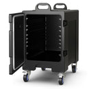 81 Quart Capacity End-loading Insulated Food Pan Carrier with Wheels by LJGDeals