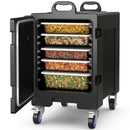 81 Quart Capacity End-loading Insulated Food Pan Carrier with Wheels by LJGDeals