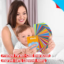 51 PCS Spanish Baby Cognitive Flashcards, Double Sided Printed 7 in 1 Colorful Cards Alphabet, Numbers, Foods, Animals, Shapes, Colors with 2 Reclosable Rings, Learning Tool for Toddlers by TinyTreasures Baby Boutique