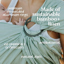 Nalakai Luxury Ring Sling Baby Carrier, Soft Linen Blend Baby Sling, Baby Wrap, Wear Your Little One Close to Your Heart, Comfort, Style by TinyTreasures Baby Boutique