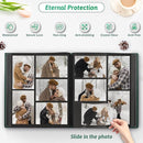 Popotop Photo Album 4x6 500 Pockets with Leather Hardcover Cover, Large Photo Album Binder Book with 50Pcs Pages for Family Travel Wedding Baby Gifts by TinyTreasures Baby Boutique