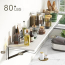 Fun Memories Deep Floating Shelves, 55W x 12D Floating Shelves for Wall, Wood White Floating Shelf with Bracket, Wide Display & Storage Wall Shelves for Living Room, Bedroom, by CozyNest Decor