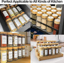 AISIPRIN Glass Spice Jars with 398 Labels-4oz 24 Pcs,Round Seasoning Jars with Bamboo Airtight Lids,Spice Container Set -Shaker Lids, Funnel,Brush and Marker Included by CozyNest Decor