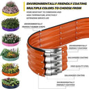 Galvanized Metal Planter Round Raised Garden Bed Kit for Gardening Outdoor，3x3x1ft Grow Garden Box Raised Flower Bed，Round Galvanized Planter Outdoor Large Metal Fire Pit Ring by GreenHaven Gardens