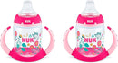 NUK Learner Cup, 5oz, 2-Pack, Flowers – BPA Free, Spill Proof Sippy Cup by TinyTreasures Baby Boutique