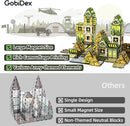 GobiDex Magnetic Tiles Army Toys, STEM Military Magnetic Building Blocks for Toddler Kids Ages 3-5 4-8, Sensory Magnet Construction Toys Birthday Gifts for 3+ Year Old Boys & Girls Army Men Playset by TinyTreasures Baby Boutique