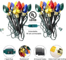 Brightown 4 Pack C9 Christmas Pathway Lights Outdoor Total 69.6 Ft 40 Lights Waterproof Connectable Walkway Lights for Yard Ground Sidewalk Driveway Christmas Decorations by GreenHaven Gardens