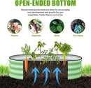 SnugNiture Galvanized Raised Garden Bed Outdoor, 2 Pcs 4x2x1ft Oval Metal Planter Box for Planting Plants Vegetables, Green by GreenHaven Gardens