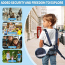 2025 New Safety Harness for Autism and Special Needs Child (3-6 yrs), Anti-Elopement Vest Harness with Light Reflector and Grab Handle for Active, Autistic ADHD Kids,Adjustable Tether Leash with Pouch by TinyTreasures Baby Boutique